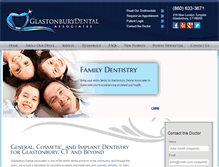 Tablet Screenshot of glastonburydental.com